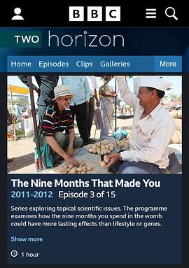 BBC 地平线系列: 怀胎九月封面图